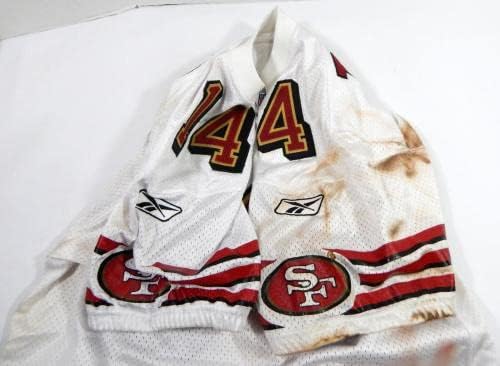 2002 San Francisco 49ers Toliver 14 Igra izdana White Jersey 40 dp33901 - Nepotpisana NFL igra korištena dresova