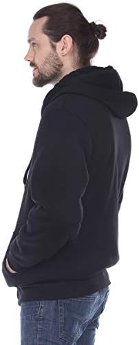 Gary com teška kapuljača Sherpa Fleece za muškarce Full Zip Up Twebirt Dugi rukavi obloženi aktivna jakna