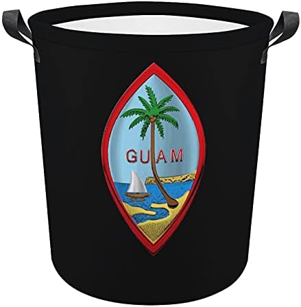 Košara za rublje s grbom Guama košare za odlaganje rublja s praktičnim ručkama za nošenje igračaka organizator odjeće