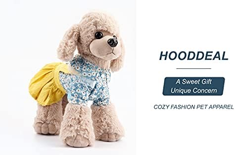 Hooddeal pseće haljine cvjetna mekana ugodna kalico pamučna haljina za štene Slatka tutu haljina za rođendanska zabava