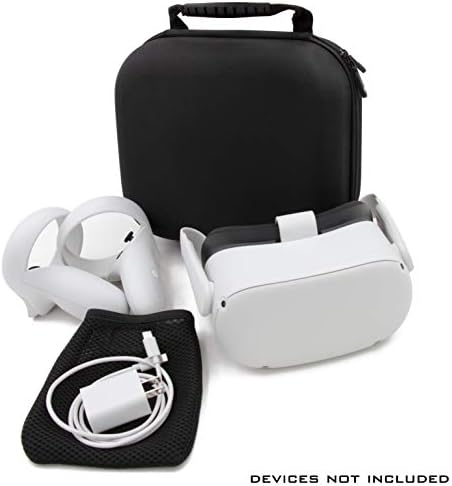 Casematix Hard Shell VR Slušalica kompatibilna s Oculus Quest 2 VR slušalicama i odaberite pribor