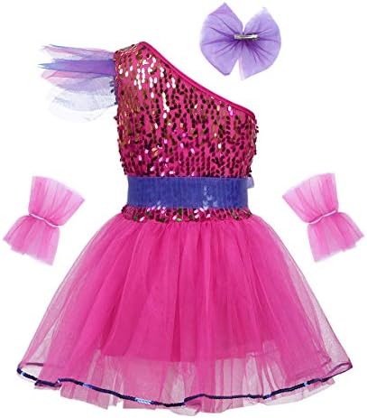 IEFIEL Girls Kids Ballet Tutu haljina Modern Jazz Dance Outfit Stage Performance Kostim za plesnu odjeću