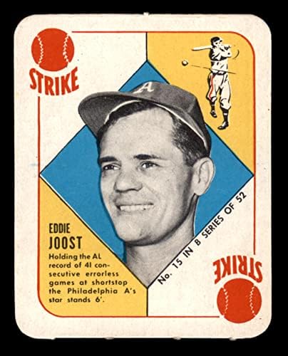 1951. Topps Blue Back 15 Eddie Joost Philadelphia Athletics Dean's Cards 5 - Ex Athletics