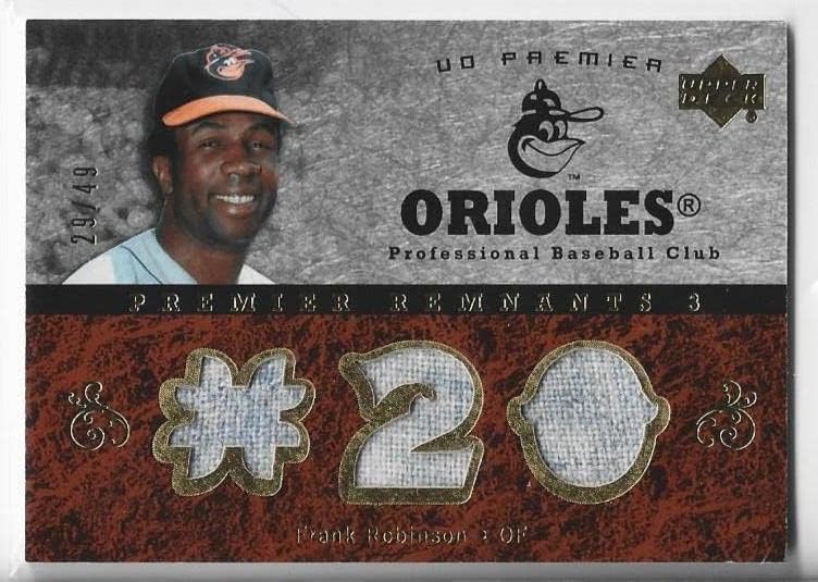 Frank Robinson 2007 Gornja paluba Premier Baseball PR3-FR bejzbol kartica koja se koristi u igri-MLB igra koristila bejzbol