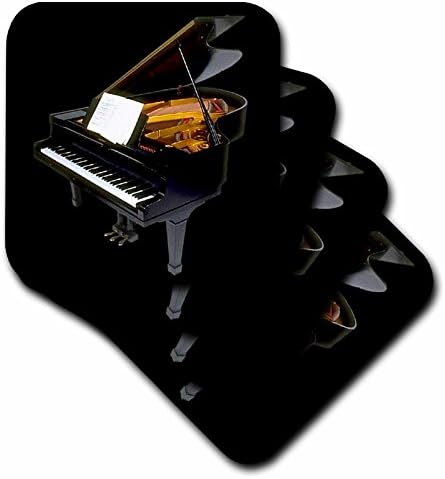 3Drose Grand Piano-Ceramic pločica podmornica, set od 4, set-4-keramički, varira