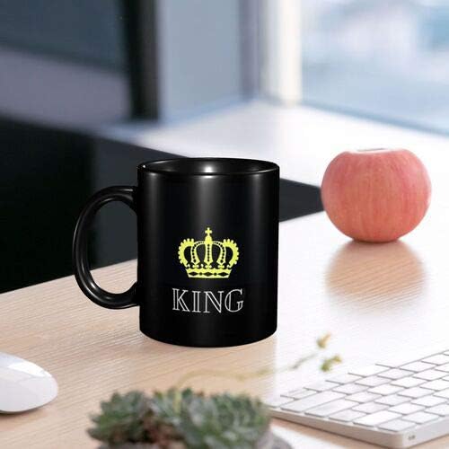 Eckoi Smiješan kralj sve šalice crne šalice kave šalica čajne šalice čajne šalice uredske humor pokloni za djecu kolege roditelji muškarci