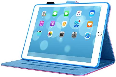 Slučaj za novčanik za iPad 9./8./7. gen, 10,2-inčni tablet, TechCircle Multi-kutni za gledanje Obojeni uzorak Slim folio pu kože zaštitni