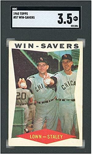 Sportske memorabilije Win -Savers Chicago White Sox Turk Lown Gerry Staley 1960 Topps 57 SGC 3.5 Kartica - Topps - Slabove bejzbolske