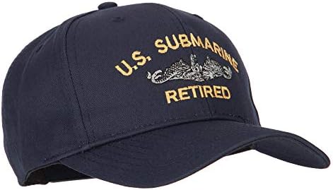 Američka podmornica Umirovljeni logotip izvezeni kapica od čvrstog pamuka Pro Style