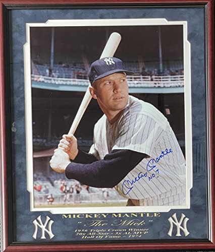 Mickey Mantle Autografirani uokvireni 16x20 Photo - Autografirani MLB fotografije