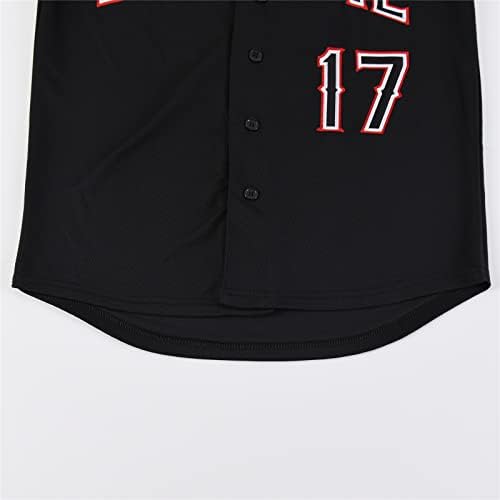 muški Baseball dres od 17 AA sportske hipsterske košulje ušivene u crnu, crvenu, bijelu