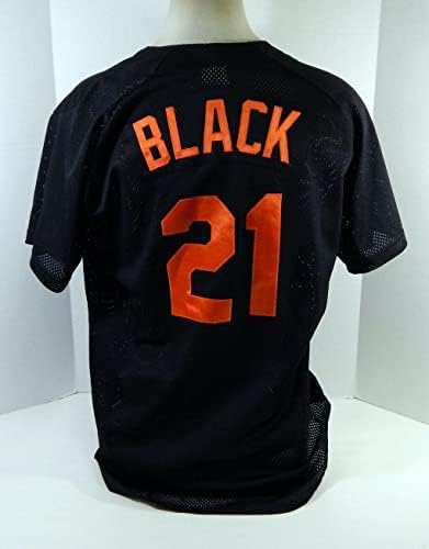 Baltimore Orioles Dustin Black 21 Igra Korištena crni Jersey EXT ST GCL 045 - Igra se koristi MLB dresovi