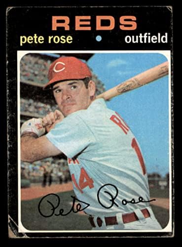 1971. Topps 100 Pete Rose Cincinnati Reds Fair Reds