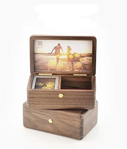 N/Wood Music Box, Kutija za nakit, Photo Prilagodite poklon, mehanizam za glazbenu kutiju, pokloni za Valentinovo za žene djevojke