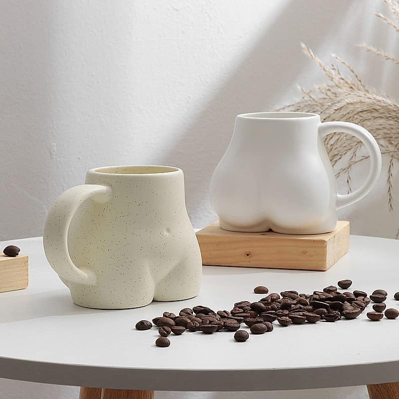 Smiješna šalica kave u obliku guzice 10 oz - čaša čaj od čajne čaše keramička šalica za kavu za odrasle kreativne demitasse šalice