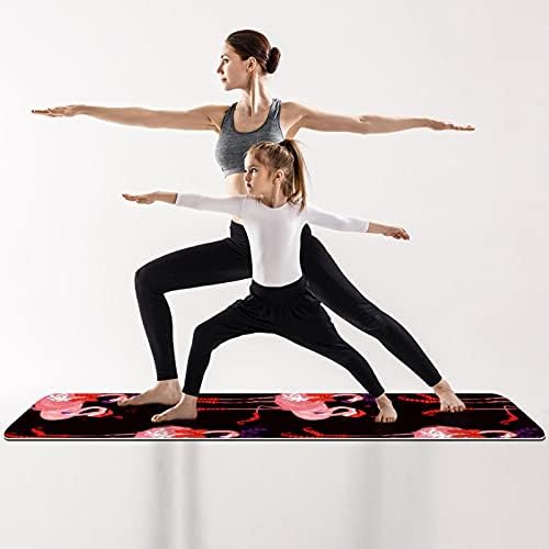 Debela vježbanja i fitness 1/4 joga prostirka s božićnim flamingo otiskom za joga pilates & podo fitness vježbanje