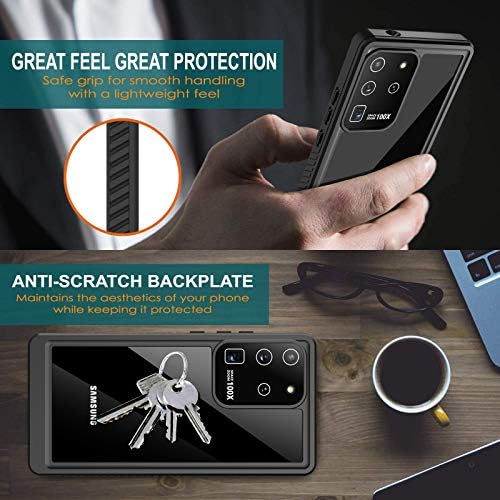 Antshare za Samsung Galaxy S20 Ultra Case vodootporan, ugrađen zaštitnik zaslona od 360 ° cijelo tijelo, zaštitni šok, IP68 podvodni