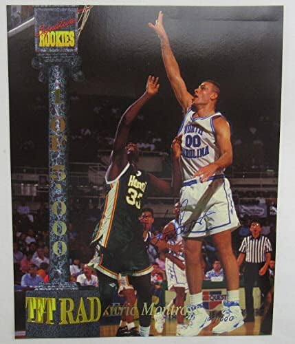 Eric Montross potpisao autogram autografa 1994 Potpis Rookies Tetrad 8x10 košarica - Autografirane NBA fotografije