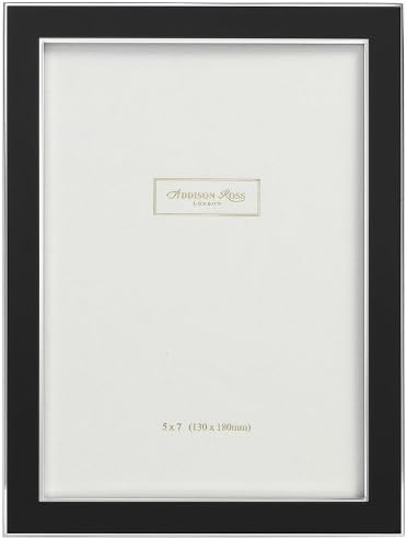 Addison Ross, suvremeni okvir za fotografije, 4x6, crna emajla, 4 x 6 inča