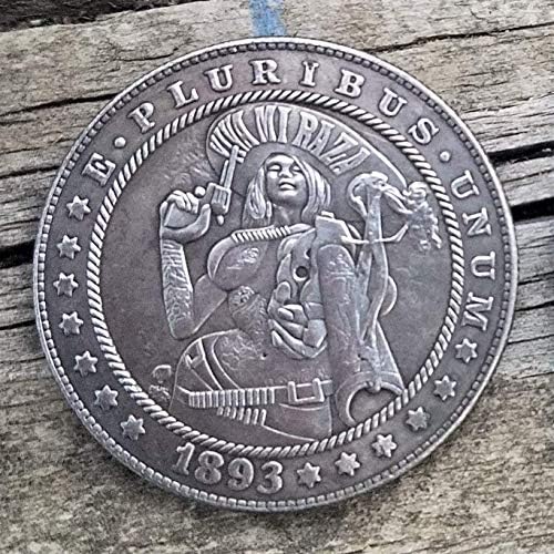 1893. Viva Mi Raza Replika Morgan Silver Dollar San Francisco Mint Mark Coin Art - s meksičkim oružjem s prednje strane i Orao na leđima