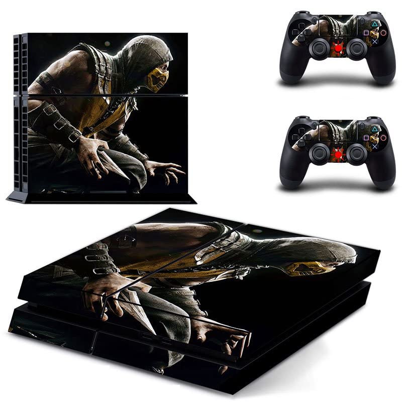 Za PS4 Slim - Game Ninja Mortal Best War Kombat X PS4 ili PS5 naljepnica kože za PlayStation 4 ili 5 konzola i kontrolera naljepnica