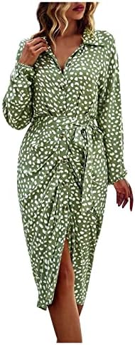 Haljine s dugim rukavima za žene 2023, modna proljetno-jesenska boho haljina s okruglim vratom
