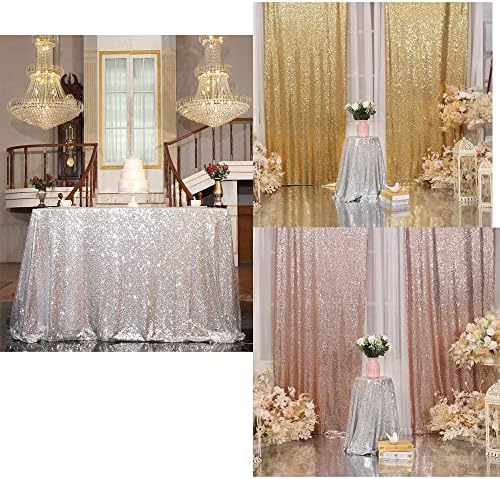 Srebrni šljokica stolnjak pravokutnik zlatna pozadina zavjesa srebrna fotografija pozadina za zavjesu za ukrašavanje svadbenih zabava