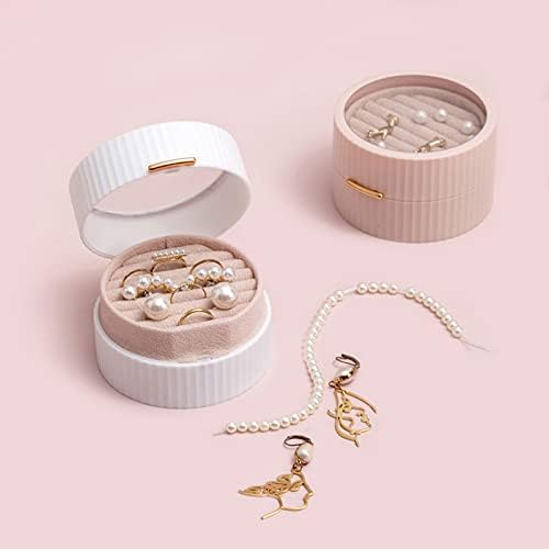 Kutija Organizator nakita 1pc Mini prijenosna kutija za nakit dvoslojne slova za skladištenje nakita za pohranu za narukvice narukvice