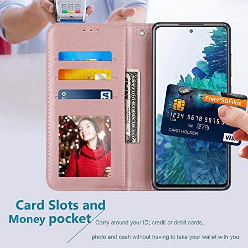 Torbica-novčanik JanCalm S20 2023, za Galaxy S20 Case, [Remen za ručni zglob] [Utora za memorijske kartice] [Stalak] Torbica za telefon