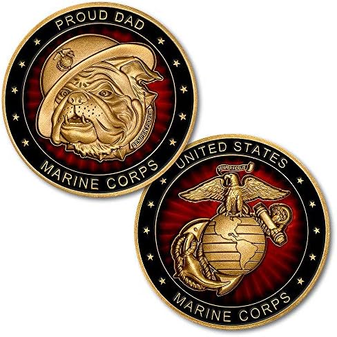 Američki marinski korpus ponosni tata izazov novčića