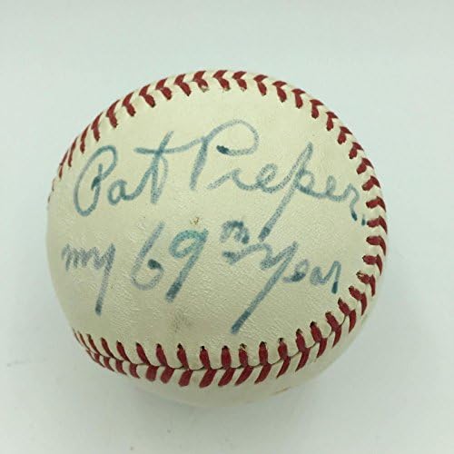 Pat Pieper Glas Wrigley Field Chicago Cubs najavljivač potpisao bejzbol JSA CoA - Autografirani bejzbol