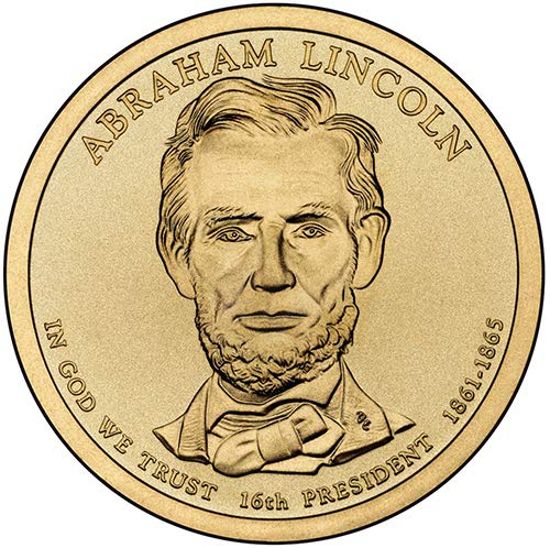 2010. P Pozicija satenskog završetka Abraham Lincoln predsjednički dolar izbora necirkulirane američke metvice