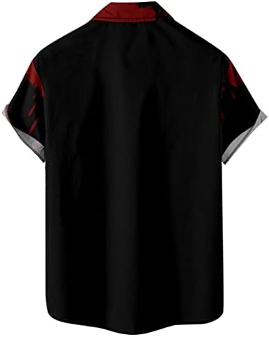 Ljetne košulje za muškarce grafički vrhovi majice kratka Sheeve Halloween Atletske košulje za kuglanje muške plaže S01