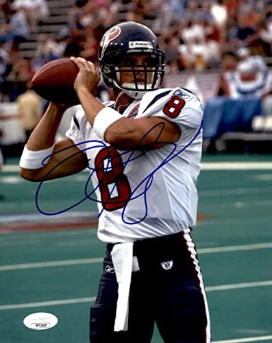 David Carr Houston Texans potpisan/Autografirano 8x10 Photo JSA 161246 - Autografirane NFL fotografije