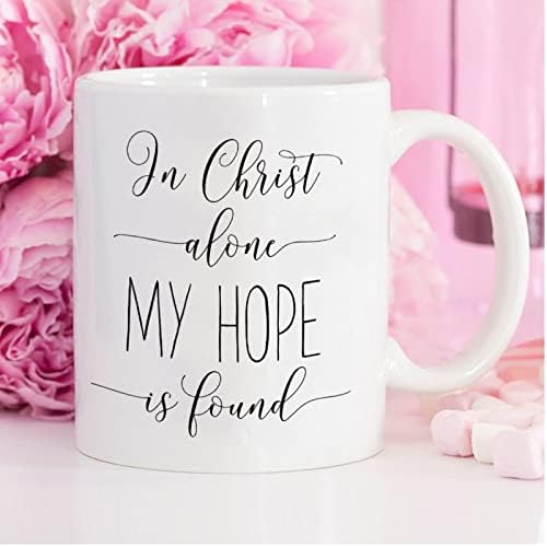 Smiješna šalica za kavu u Kristu samo mi se nada pronađena bijela keramička šalica za prijatelje i rodbinu Festival Birthdaj poklon