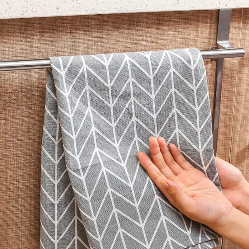 Pdgjg stalak za ručnike preko ručnika za ručnike za viseći držač od nehrđajućeg čelika kupaonica Kuhinjski ormarić ručnik za ručak