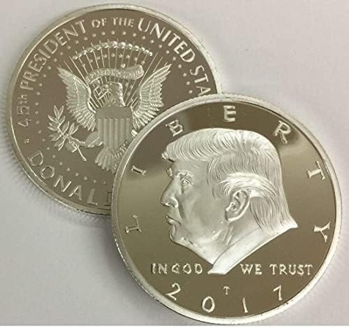 Predsjednik 2017. Donald Trump inauguralni Silver Eagle Commemorative Novelty Coin 38 mm. 45. predsjednik Sjedinjenih Američkih Država