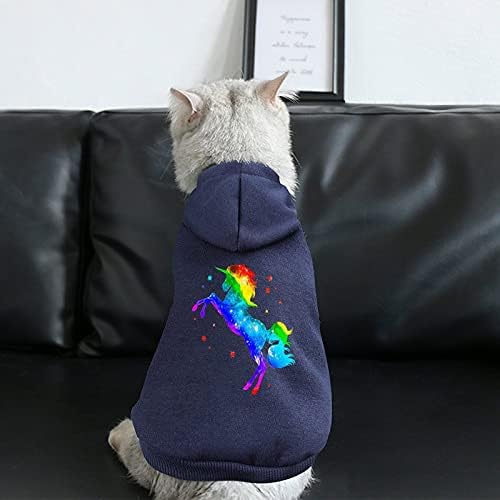 FunnyStar Rainbow Galaxy Unicorn Tiskani kućni ljubimci Dosi za mačku kombinezon mačje dukserice pulover za kućne ljubimce odjeća slatka