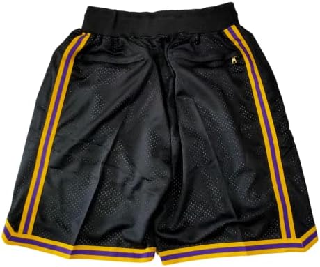 Muške košarkaške kratke hlače, muškarci retro mreža izvezeni kratkim hlačama s džepovima, navijači vježbaju teretanu atletski casual