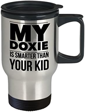 Howdy Swag jazavčana kava šalica za kavu - smiješna šalica od nehrđajućeg čelika Doxie