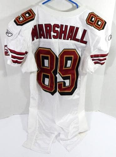 2006. San Francisco 49ers Rasheed Marshall 89 Igra izdana White Jersey 60 P 42 3 - Nepotpisana NFL igra korištena dresova