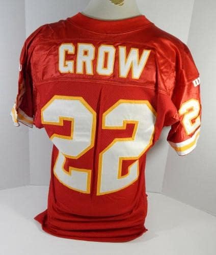 1994. Kansas City Chiefs Monty Grow 22 Igra izdana Red Jersey 75. Patch DP17385 - Nepotpisana NFL igra korištena dresova