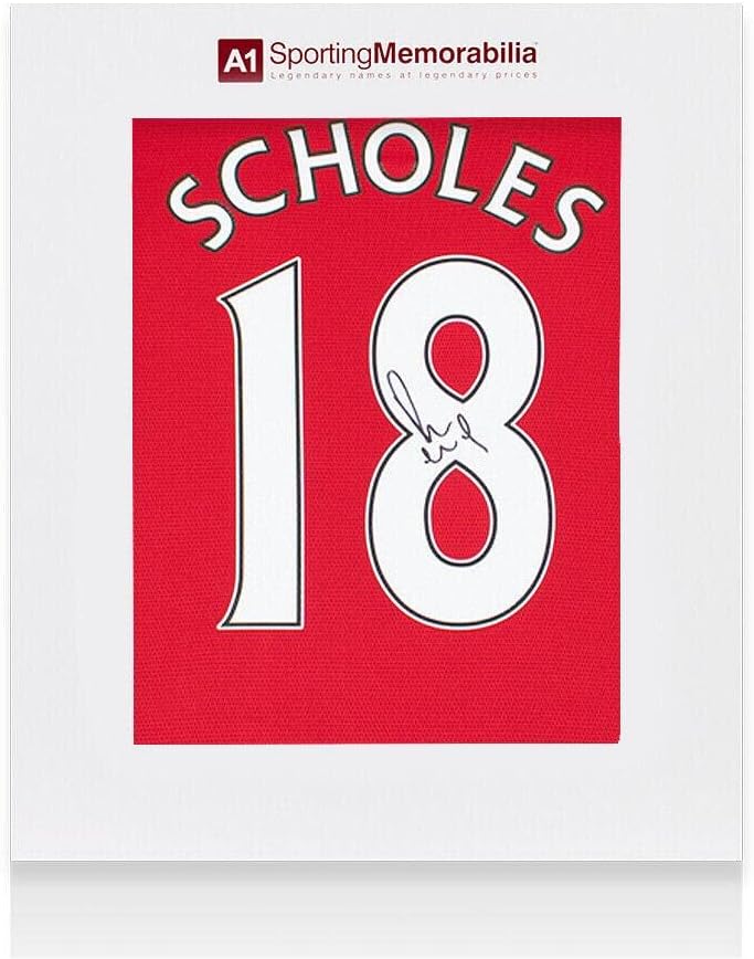 Paul Scholes potpisao majicu Manchester United - 2021-22, dom, broj 18 - Poklon Bo - Autographd nogometni dresovi