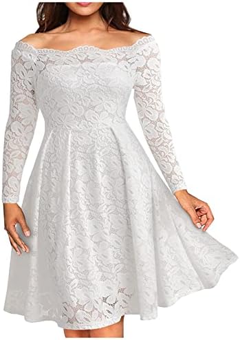 Koktel haljine A-liste ženska čipkasta haljina dugih rukava elegantna haljina A-kroja s ramena mrežasta prozirna Mini haljina