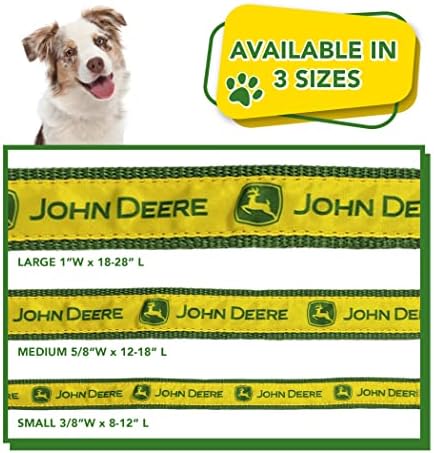 John Deere ovratnik za kućne ljubimce. Ovratnik za pse, srednji ovratnik za pse i mačke. Sjajni i šareni mačji ovratnik i ovratnik
