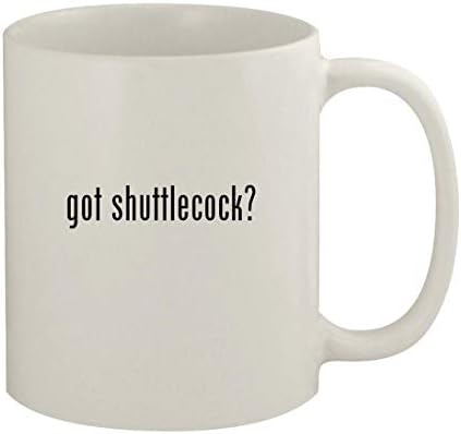 Knick Knack pokloni su dobili Shuttlecock? - 11oz keramička šalica bijele kave, bijela