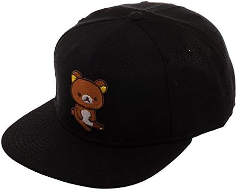 Vezeni rilakkuma crni snapback - tata šešir/bejzbol kapu/bejzbol šešir