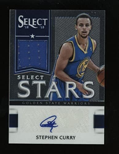 2012-13 Panini Select Stars Stephen Curry potpisao je Auto Gu Jersey 117/125 - NBA Autographed igra korištena dresova