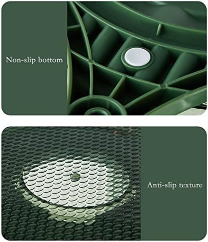 TPOFHS rotatabilni kozmetički stalak za odlaganje šminka zelena ladica za organizator nakit lak za nokte parfem šminka kontejner kućna