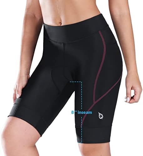 Baleaf podstavljeni biciklističke kratke hlače Žene 4D Padding biciklističke kratke hlače biciklističke džepove UPF50+